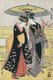 Japan: A courtesan with her samurai lover. Suzuki Harunobu (1724-1770)