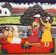 India: Guru Nanak as a young man, disputing with Hindu holy men. Miniature from a prayer book of Rani Jindan, the mother of Maharaja Dalip Singh. c.18th-19th century
